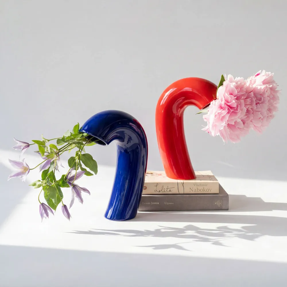 Vases - Vase VITA – Rouge Poppy - BIBAH
