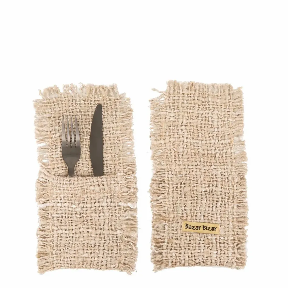 Table linen - The Oh My Gee Cutlery Holder - Beige - BAZAR BIZAR LIVING