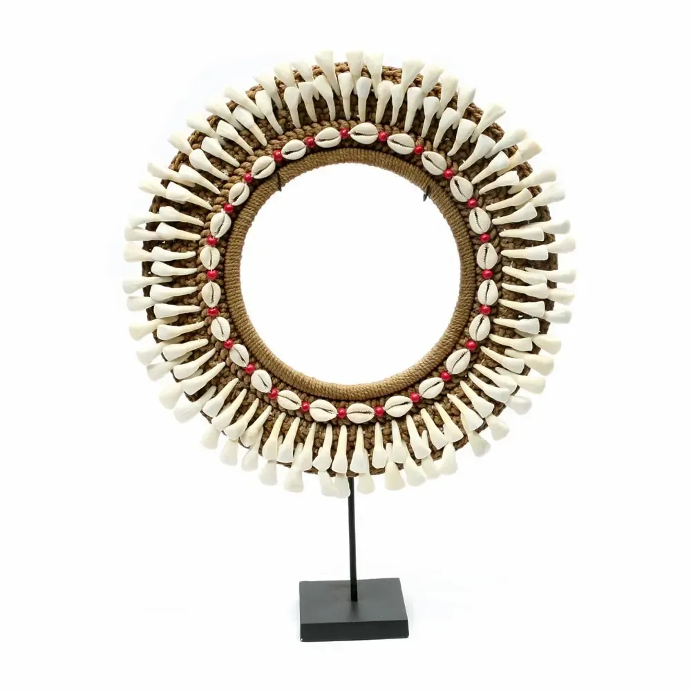 Objets de décoration - Le Buffalo Tooth Hoop sur Support - BAZAR BIZAR LIVING