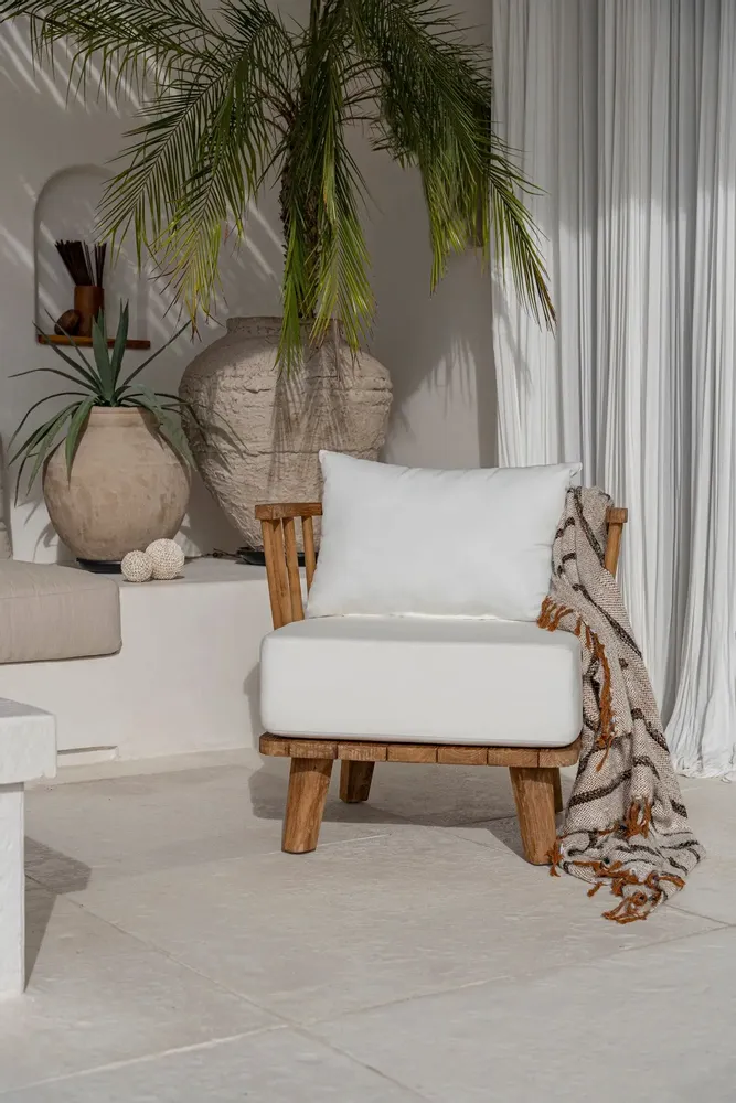 Canapés - Le Fauteuil Une Place Malawi - Blanc Naturel - BAZAR BIZAR LIVING