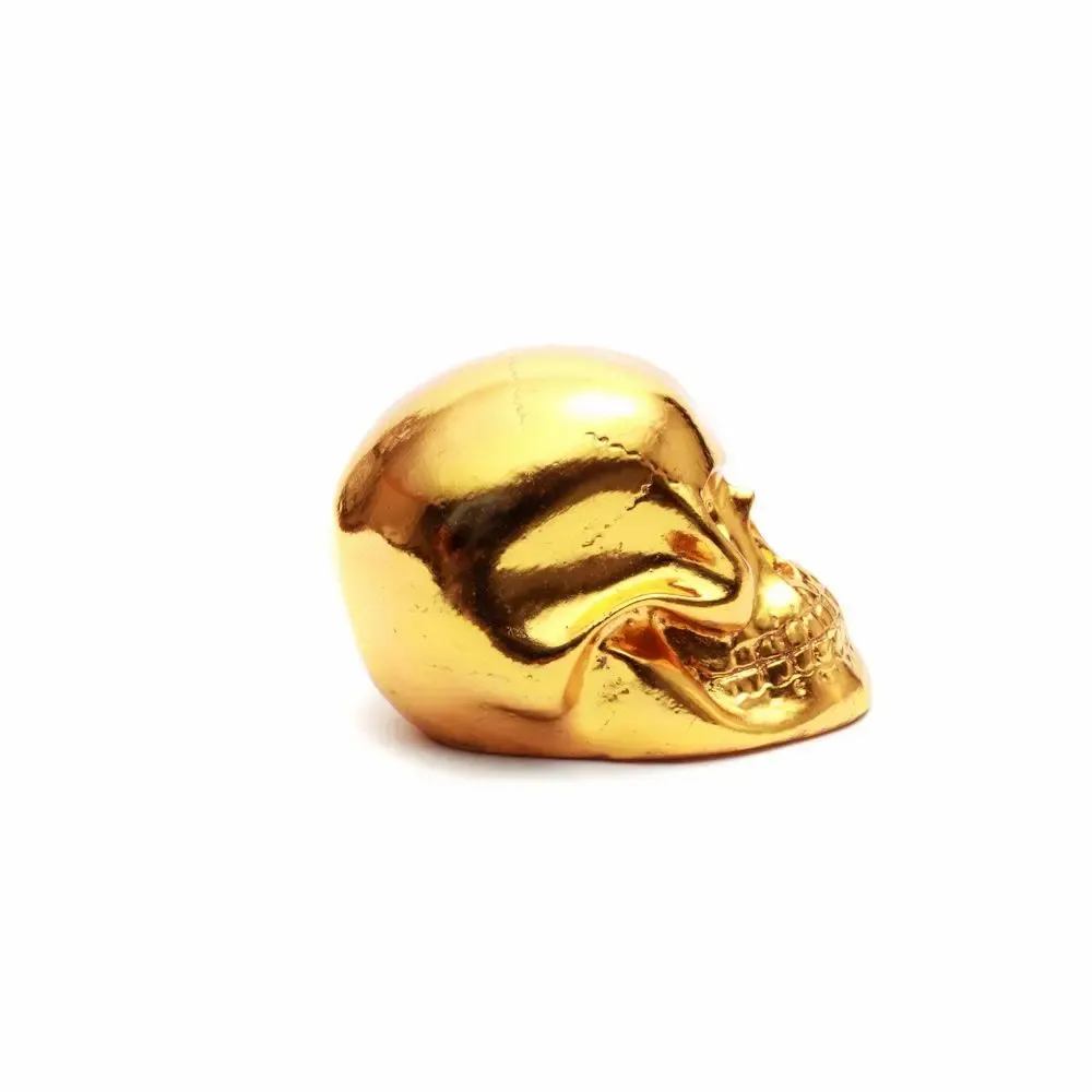 Sculptures, statuettes and miniatures - The Resin Skull Head Gold S - BAZAR BIZAR LIVING