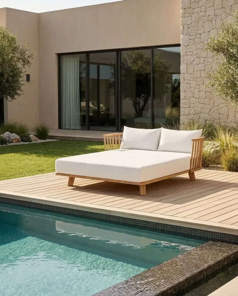 Lits - Le Double Lit de Jour Malawi - Naturel Blanc - BAZAR BIZAR LIVING