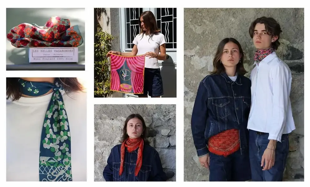 Foulards et écharpes - Écharpes en Laine Les Belles Vagabondes - LES BELLES VAGABONDES