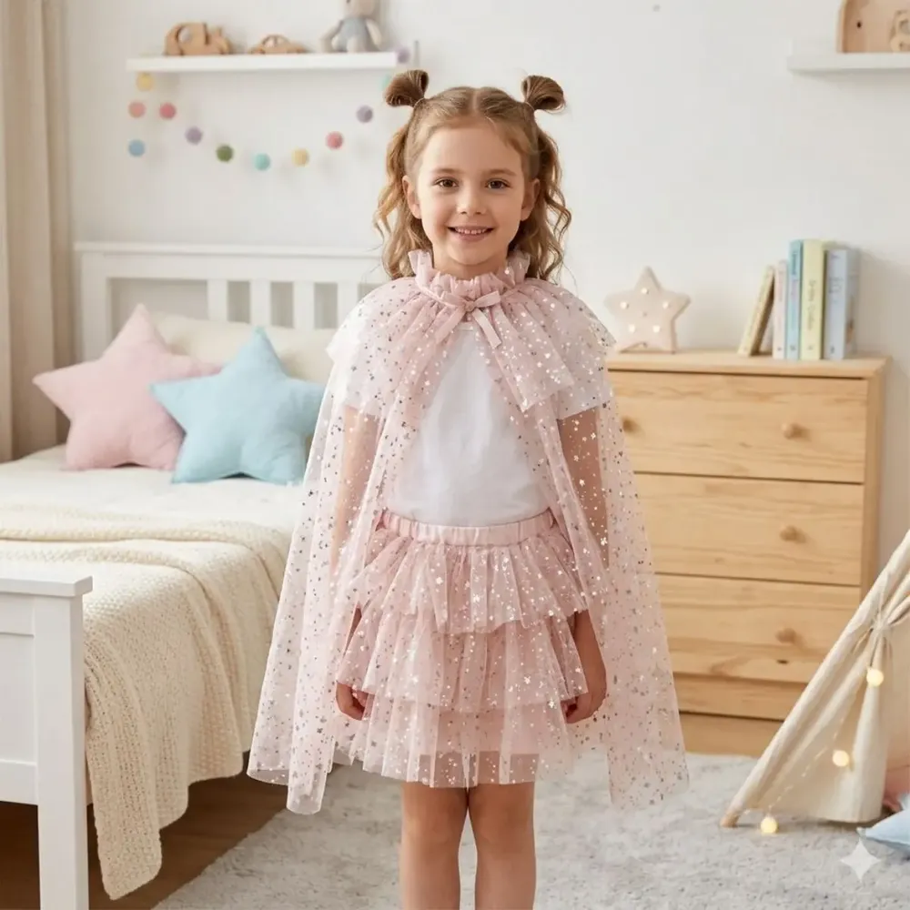 Déguisements pour enfant - Set Tutu & Cape Loane Rose Poudré TU - Déguisement - LABAY