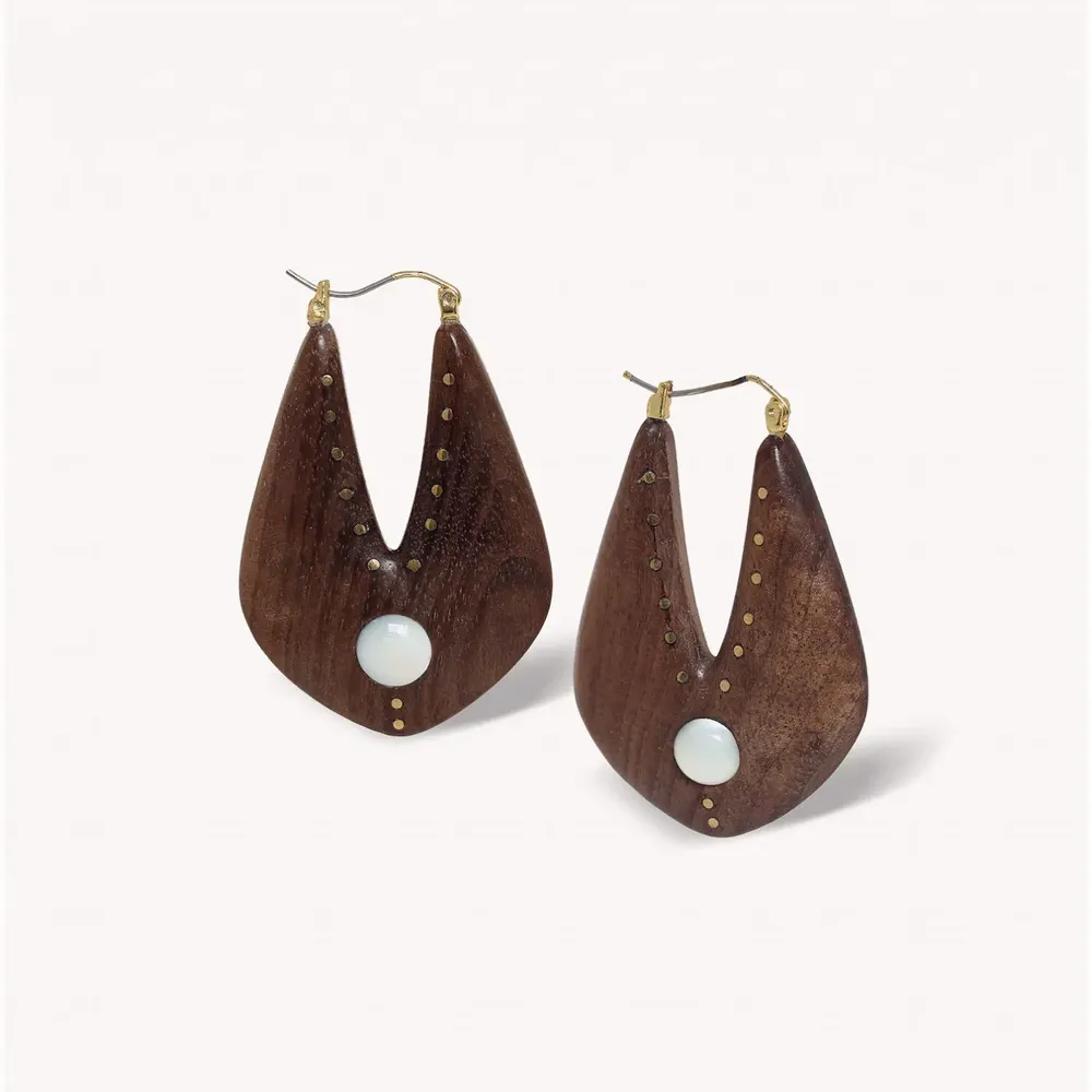Bijoux - Boucles d'oreilles créoles plates - Oman - NATURE BIJOUX