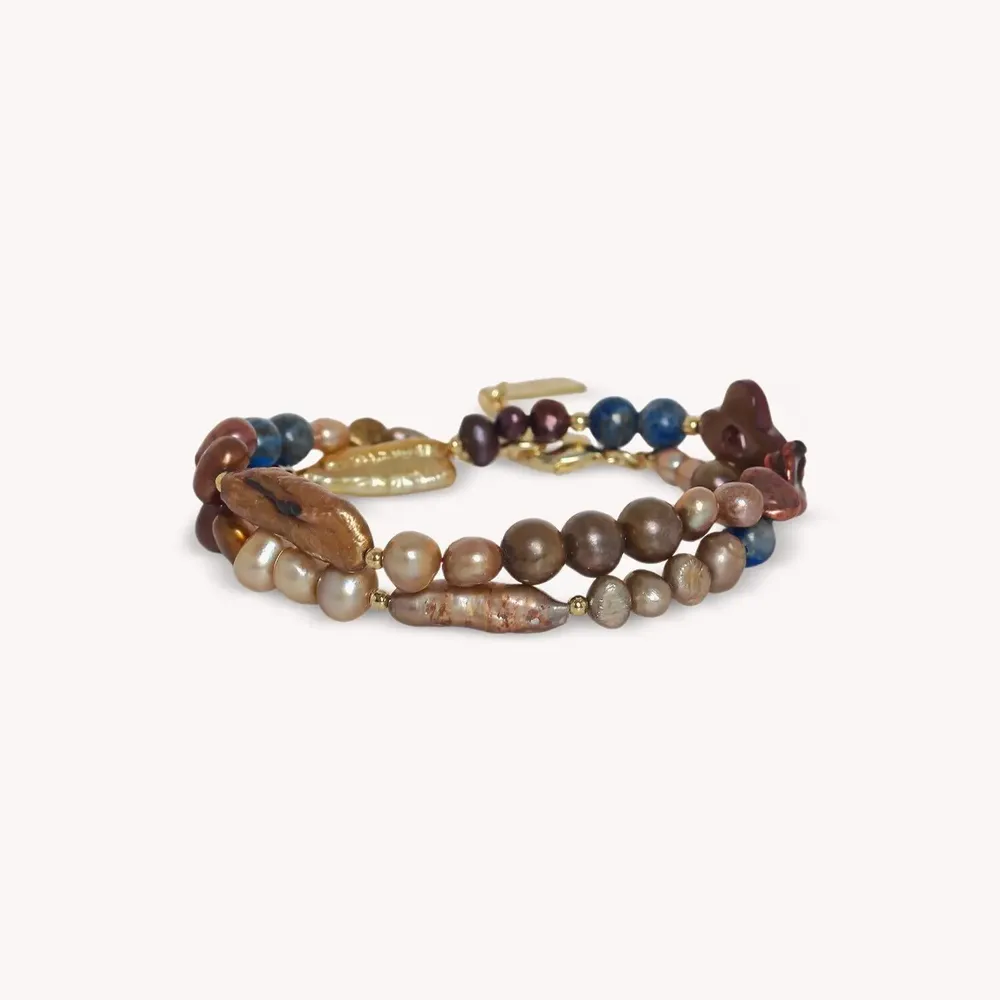 Bijoux - Bracelet perles d'eau douce 2T - Montmartre - NATURE BIJOUX