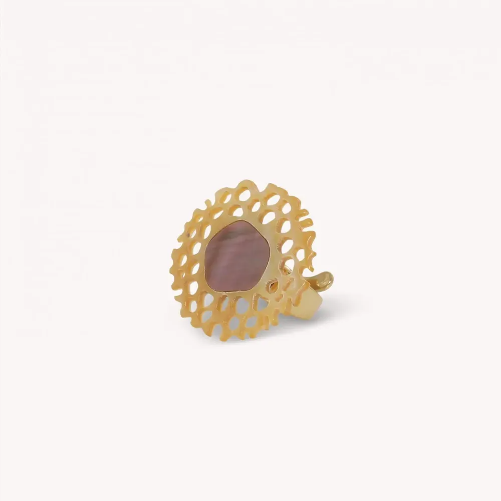 Bijoux - Bague ajustable petit modèle - Corallium - NATURE BIJOUX