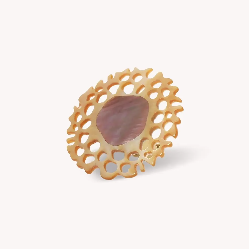 Bijoux - Bague ajustable grand modèle - Corallium - NATURE BIJOUX