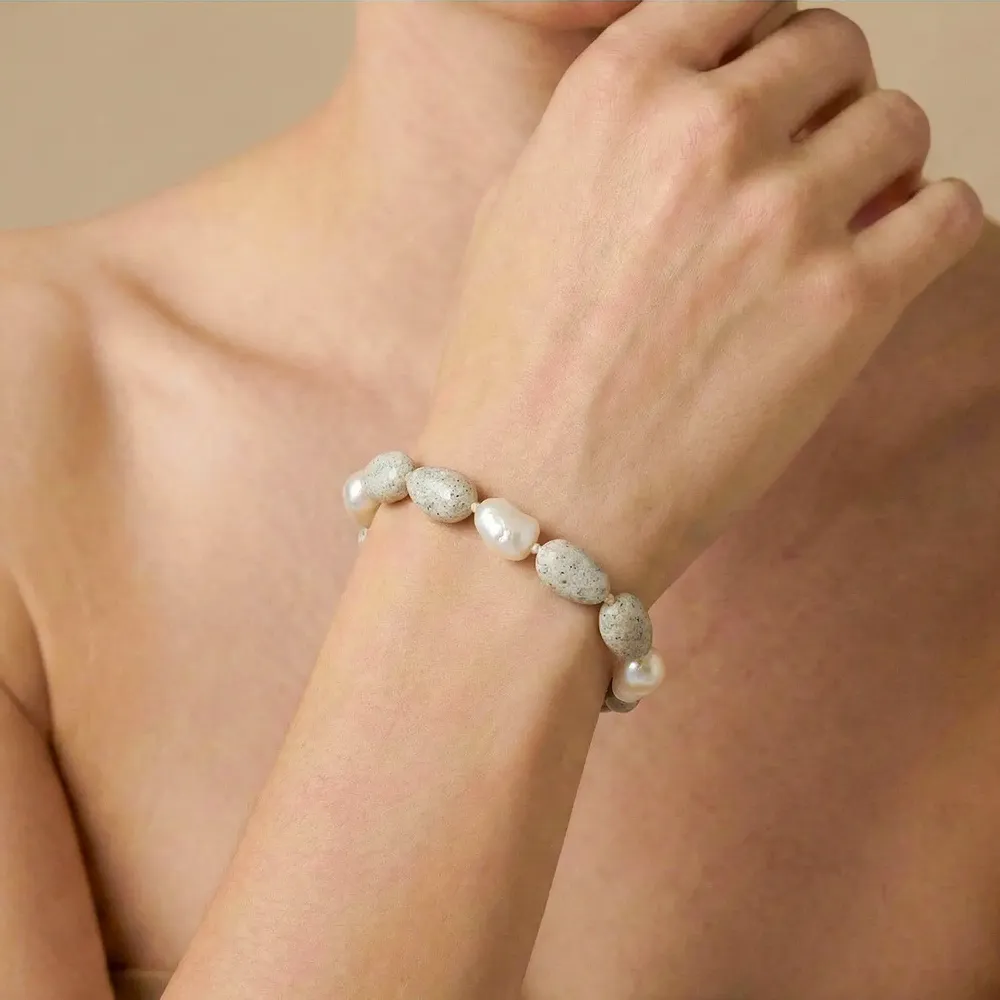 Bijoux - Bracelet ajustable perles baroques - Bora Bora - NATURE BIJOUX