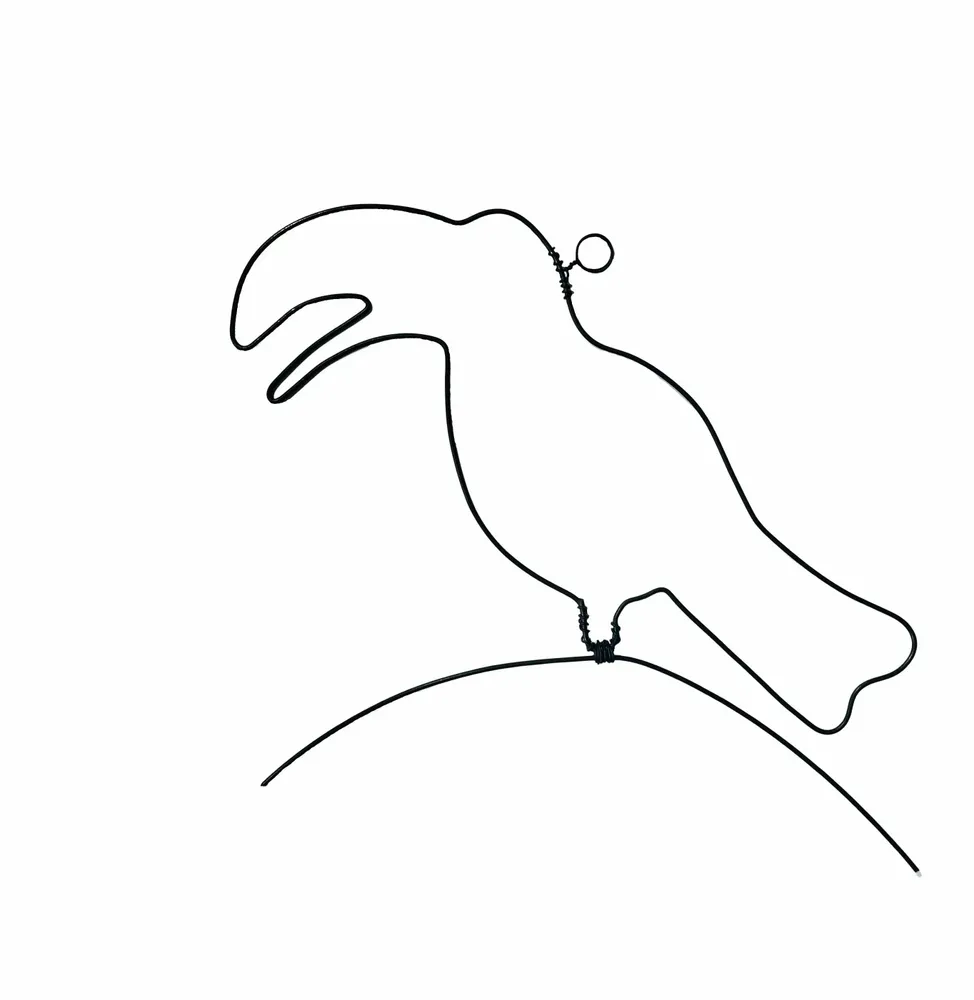 Chambres d'enfants - Décoration Murale en fil de fer - Silhouette Toucan - à punaiser - BIJOUX DE MUR