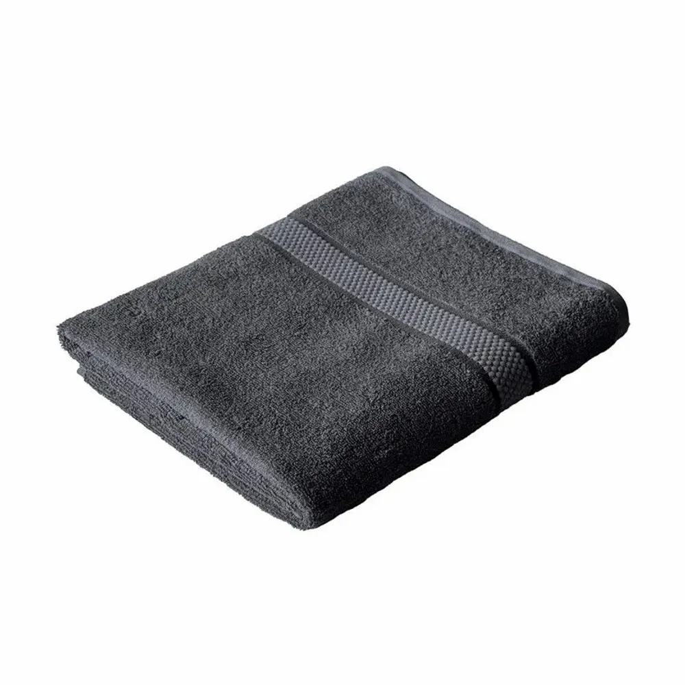 Serviettes de bain - SERVIETTE DE TOILETTE PARIS, GRIS FONCÉ 40x60cm - BY WILLE