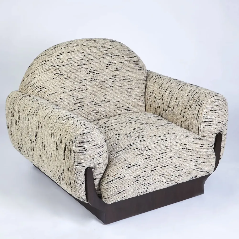 Sofas for hospitalities & contracts - Copacabana Armchair in Natural Oak Base - DUISTT