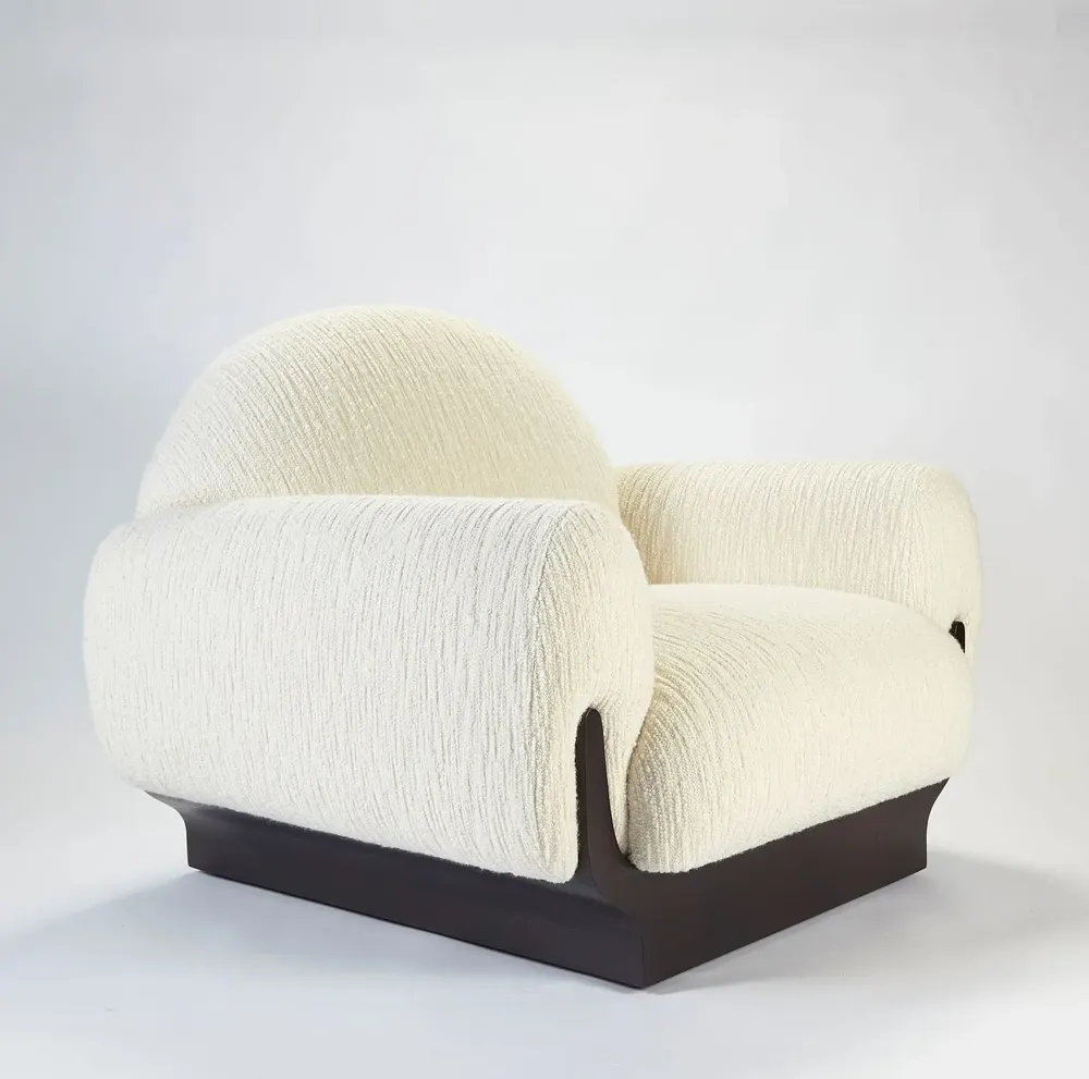 Sofas for hospitalities & contracts - Copacabana Armchair in Natural Oak Base - DUISTT