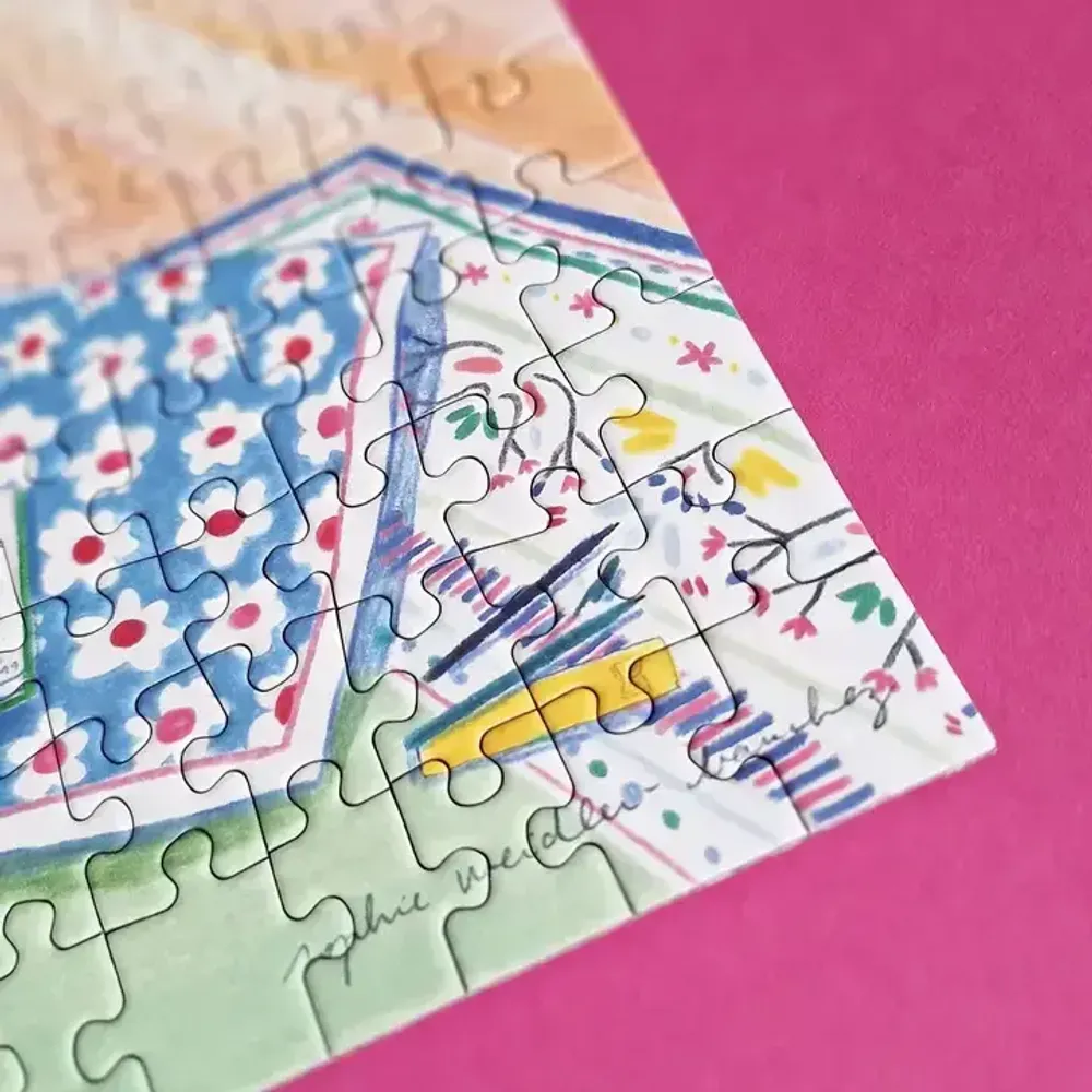 Decorative objects - Puzzle 500 pièces Par la fenêtre, la mer - PIÈCE RAPPORTÉE