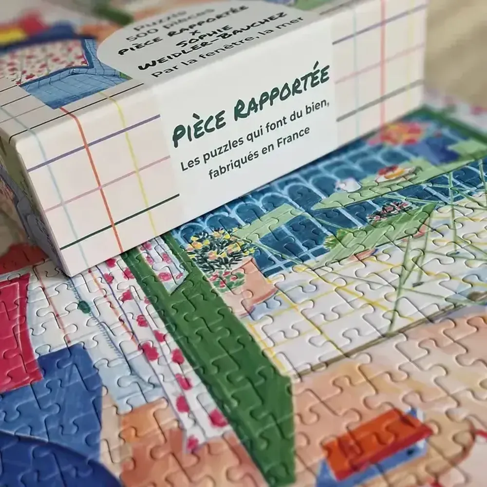Decorative objects - Puzzle 500 pièces Par la fenêtre, la mer - PIÈCE RAPPORTÉE