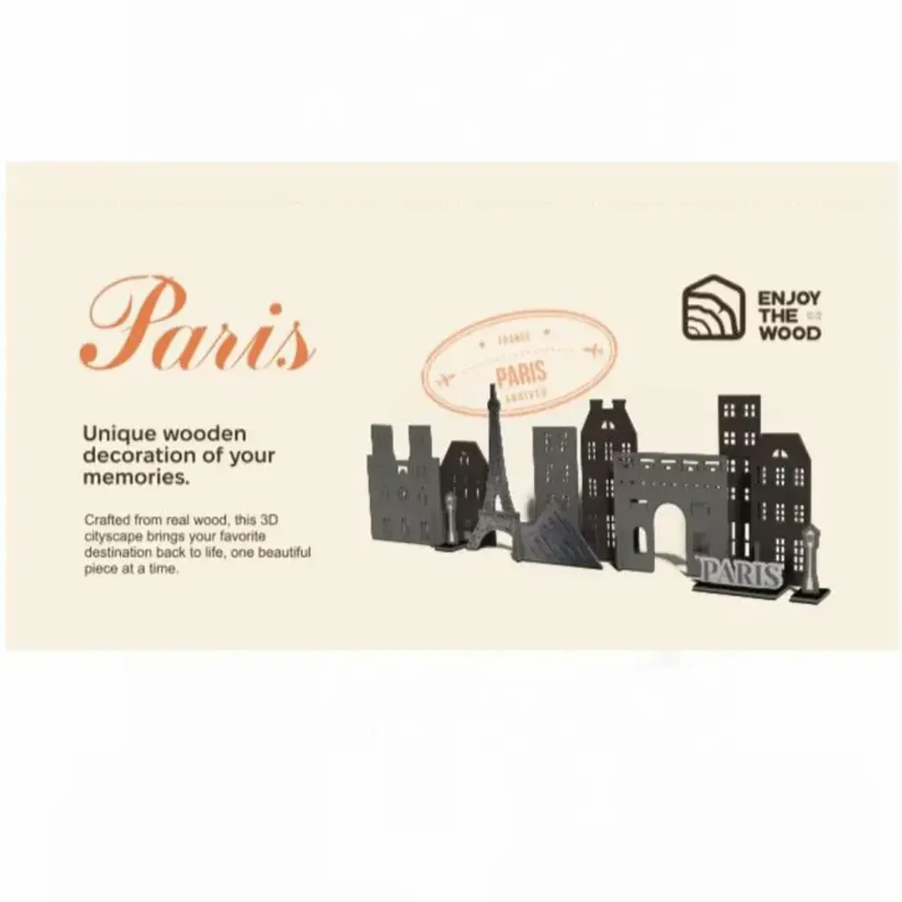 Objets de décoration - Ville Souvenir : Paris - ENJOY THE WOOD
