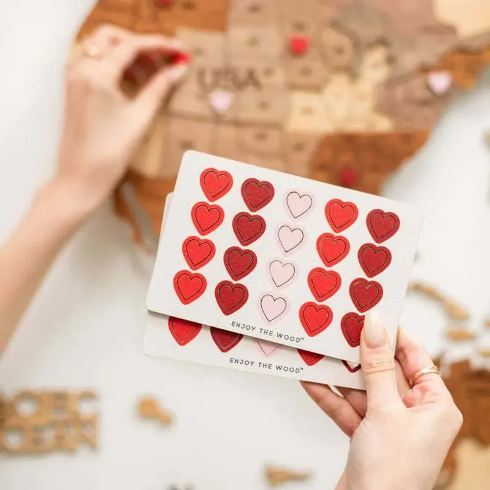 Objets de décoration - Punaises en Bois – Love - ENJOY THE WOOD