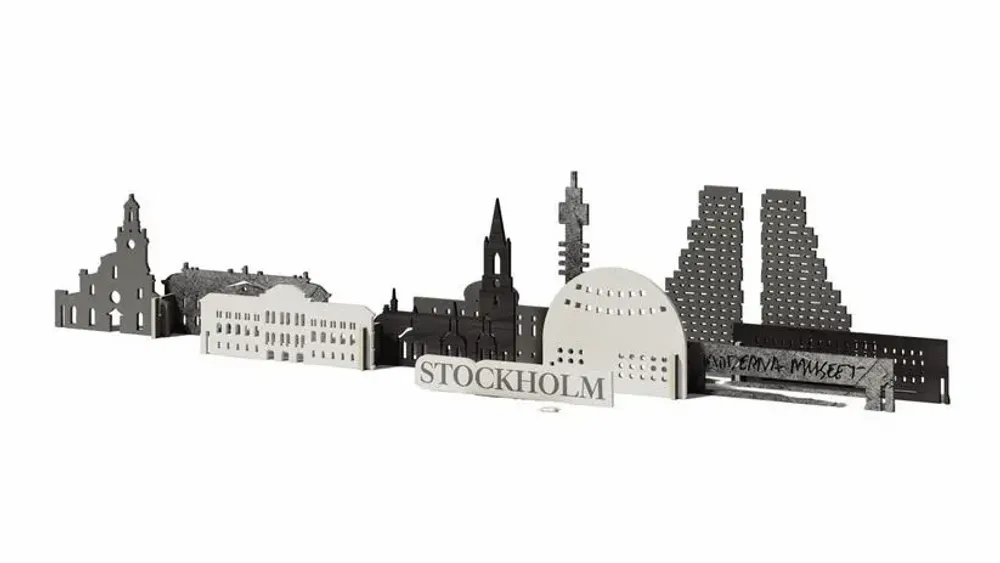 Objets de décoration - Ville Souvenir : Stockholm - ENJOY THE WOOD