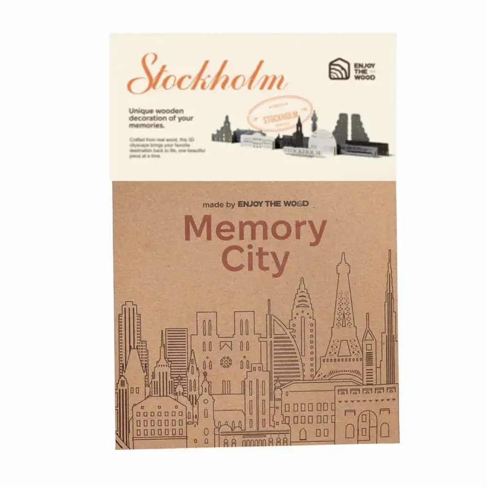 Objets de décoration - Ville Souvenir : Stockholm - ENJOY THE WOOD