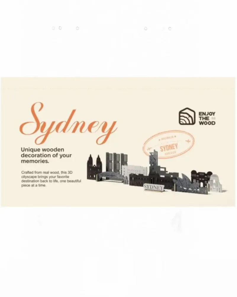 Objets de décoration - Ville Souvenir : Sydney - ENJOY THE WOOD