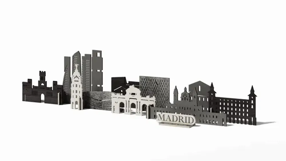 Objets de décoration - Ville Souvenir : Madrid - ENJOY THE WOOD