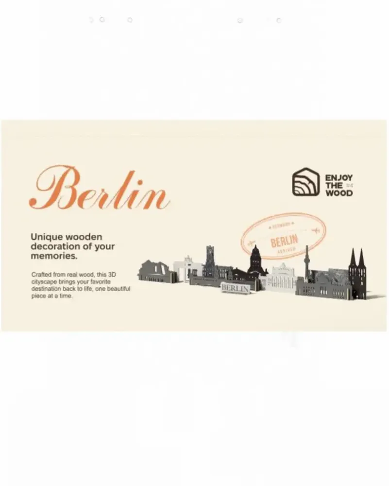 Objets de décoration - Ville Souvenir : Berlin - ENJOY THE WOOD
