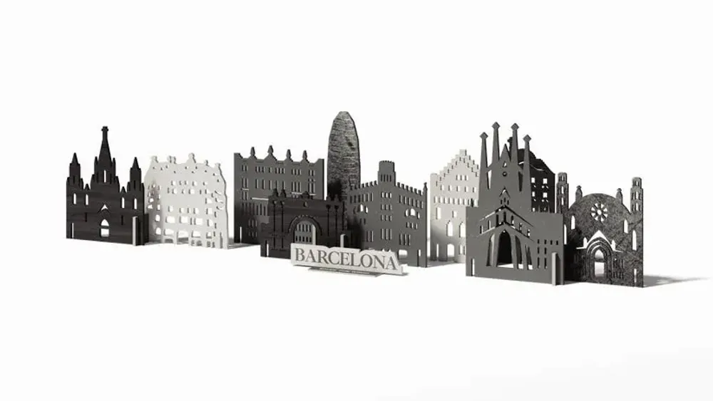 Objets de décoration - Ville Souvenir : Barcelone - ENJOY THE WOOD