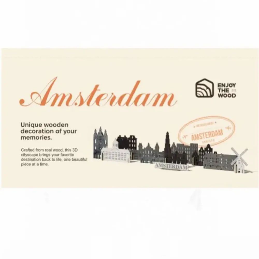 Objets de décoration - Ville Souvenir : Amsterdam - ENJOY THE WOOD
