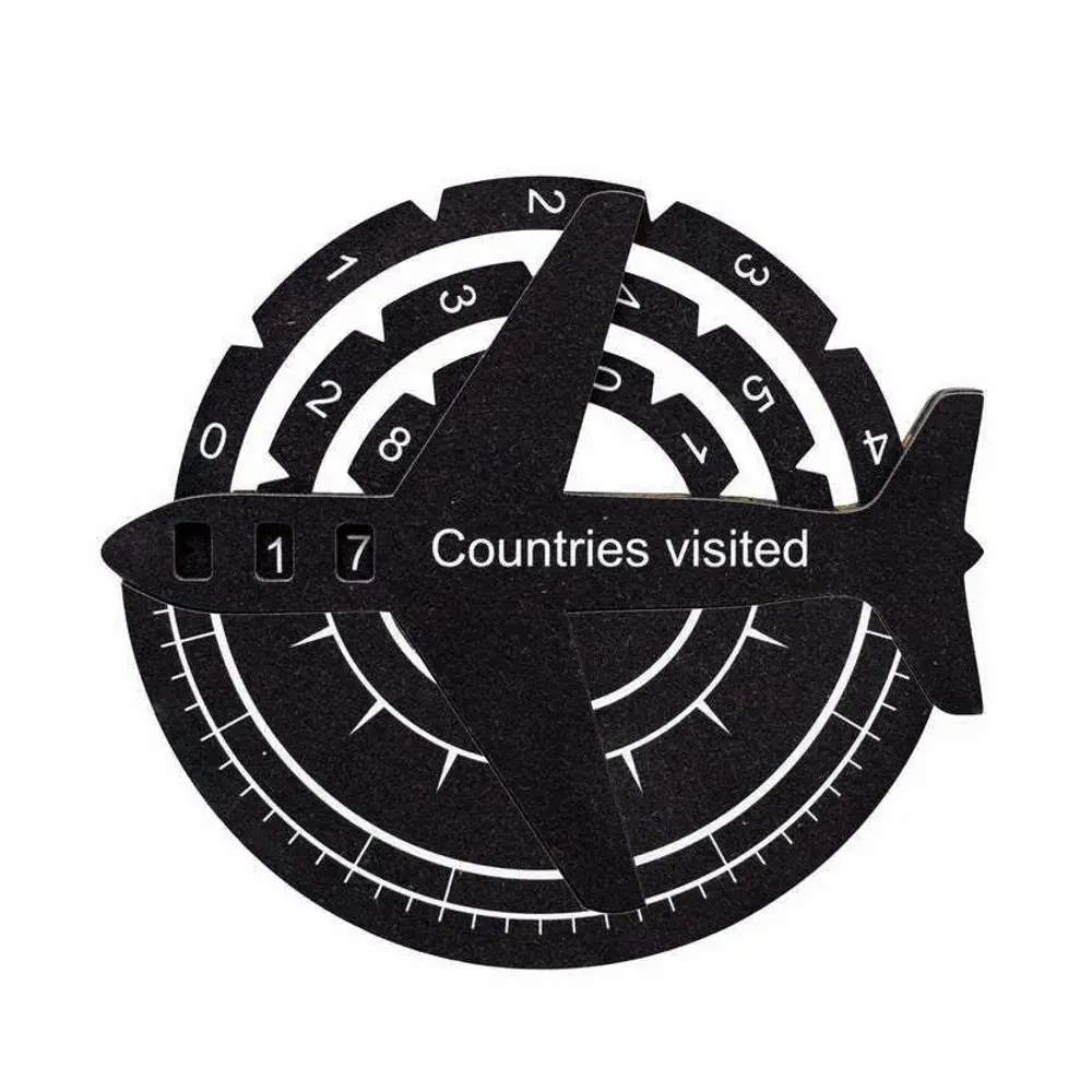 Objets de décoration - Carte du Monde en Bois Colorée 3D Travel Tracker – Minuit - ENJOY THE WOOD