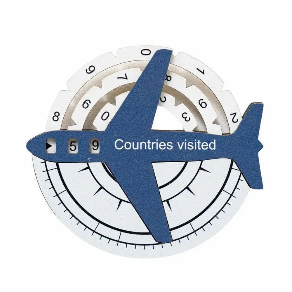 Objets de décoration - Carte du Monde en Bois Colorée 3D Travel Tracker – Croisière - ENJOY THE WOOD