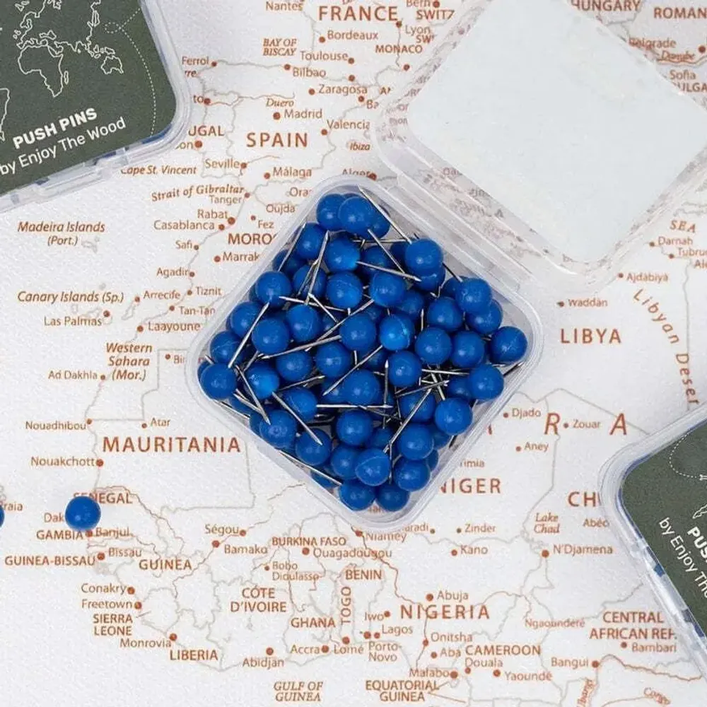 Decorative objects - Canvas Push Pins Blue - ENJOY THE WOOD