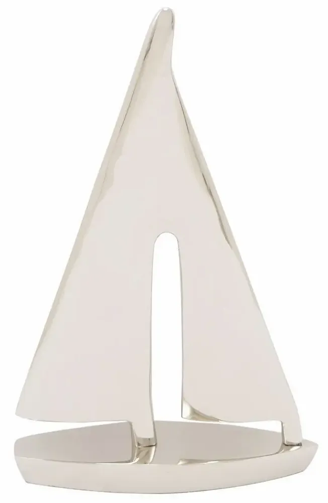 Decorative objects - Sailing boat, nickel plated aluminium, H : 7''2/3, medium - TRADE WINDS