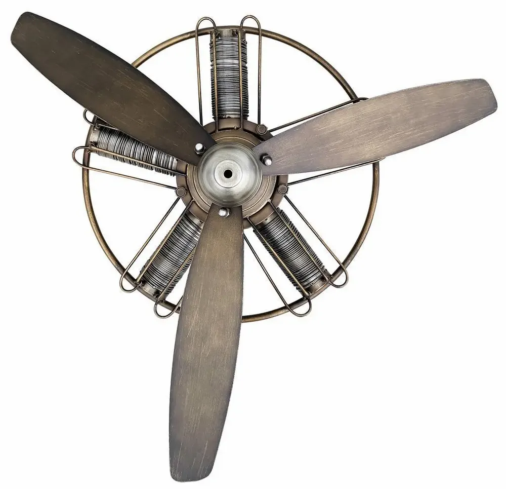 Other wall decoration - Wall propeller, three-bladed, antic silver, 27" x 7" x 23"1/2 - TRADE WINDS