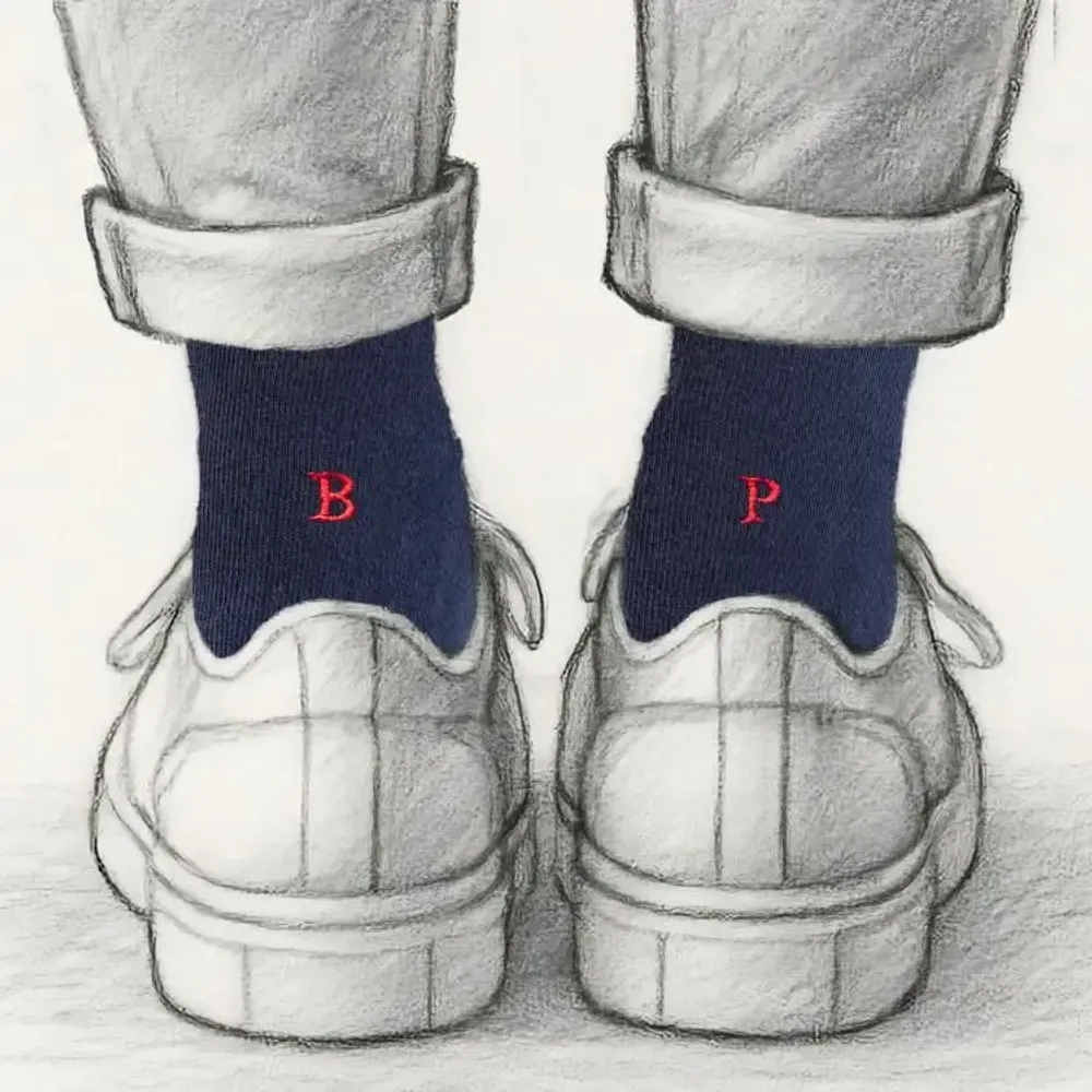 Chaussettes - Box de 18 Chaussettes Basses à Initiales | Coton Bio | Made in Italy - INDIVIDUAL SOCKS
