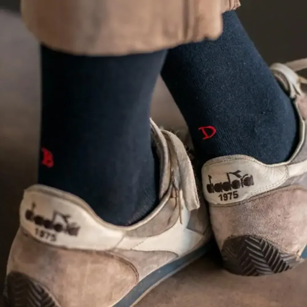 Chaussettes - Box de 18 Chaussettes Basses à Initiales | Coton Bio | Made in Italy - INDIVIDUAL SOCKS