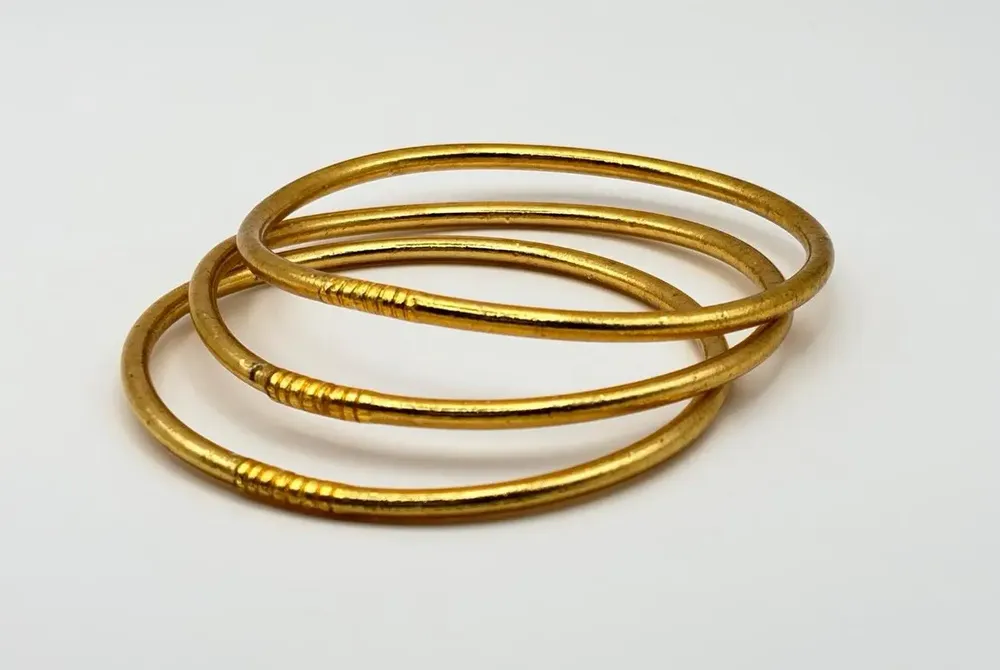 Bracelets - Jonc  bouddhiste fin 2 mm LIGHT GOLD - JOLIE JULIE