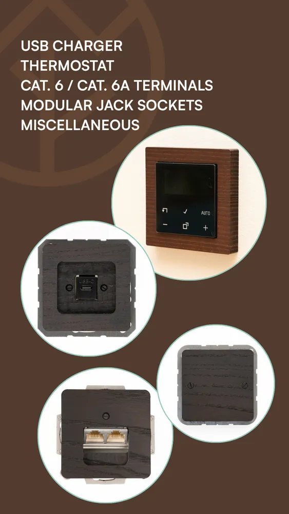Autres objets connectés  - Ensemble thermostat d’ambiance numérique - WEMEL WOOD
