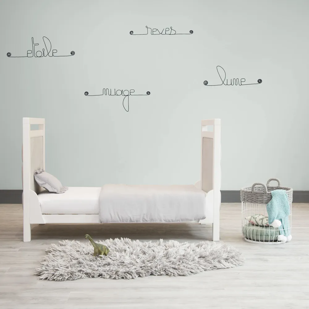 Chambres d'enfants - Lot de petits mots en fil de fer - "NUIT" - BIJOUX DE MUR