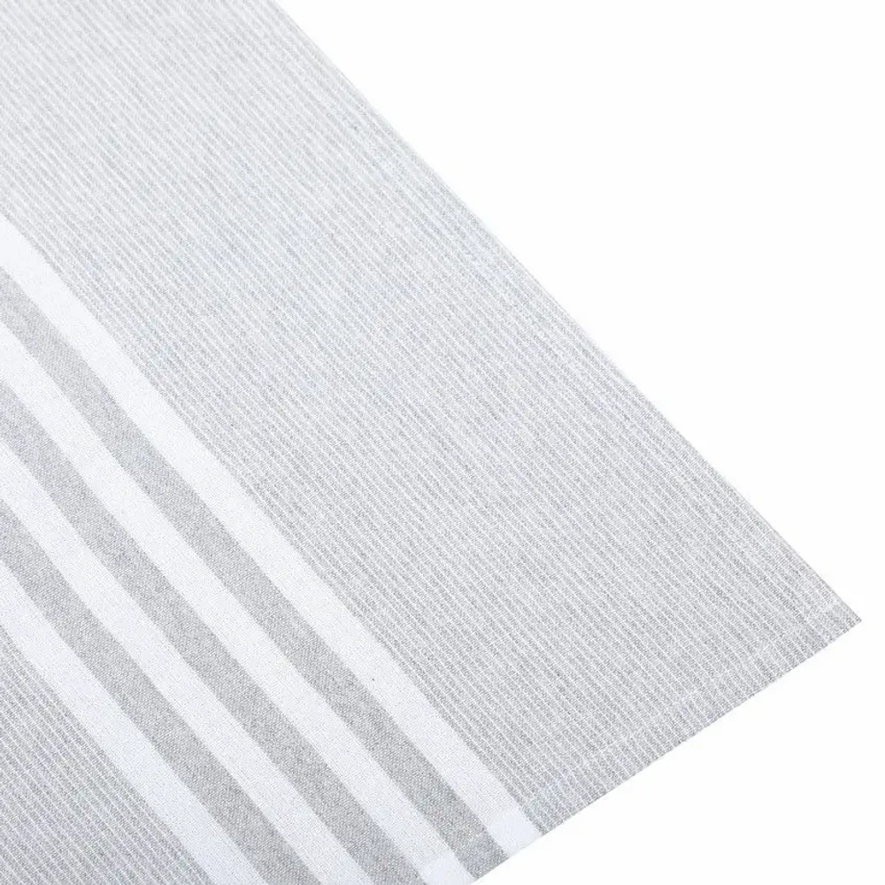 Torchons textile - Torchon de cuisine recyclé LINNEA, 4 motifs , Blanc/Gris clair 50x70cm - BY WILLE