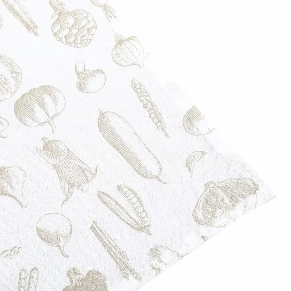 Torchons textile - Torchon de cuisine recyclé LINNEA, 4 motifs , Blanc/Lin 50x70cm - BY WILLE