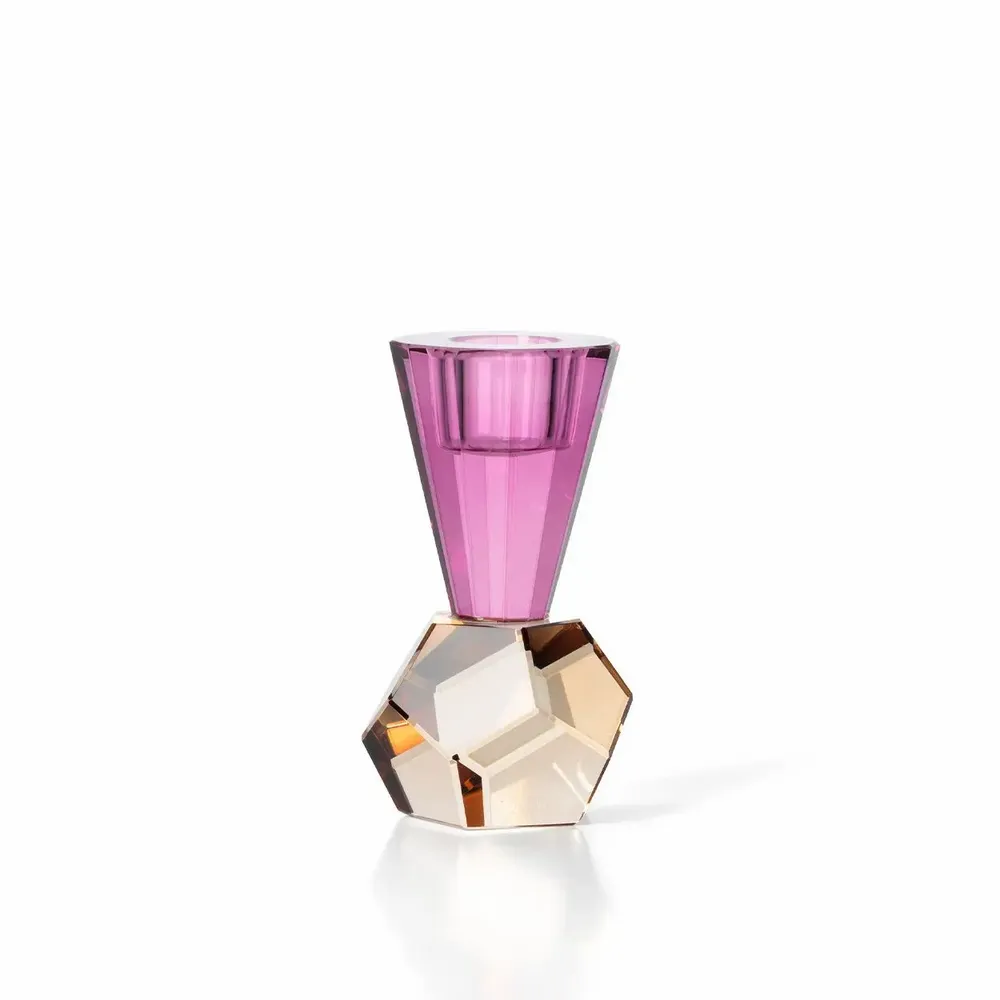 Bougeoirs et photophores  - Le Bougeoir Amethyst Flame - BAZAR BIZAR LIVING