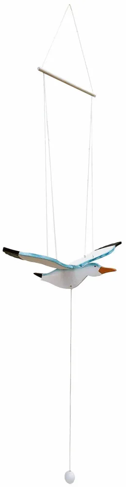 Objets déco enfant - Mobile mouette en bois, 56 x 33 cm (UVx4) - TRADE WINDS
