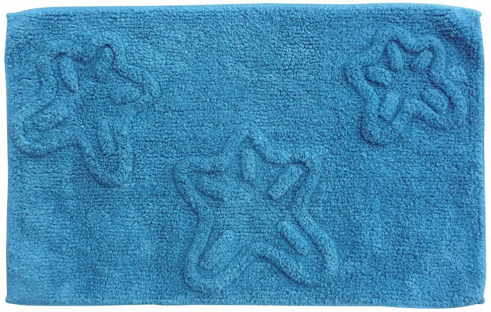 Tapis - Tapis de bain 3 étoiles de mer 50x80, turquoise - TRADE WINDS