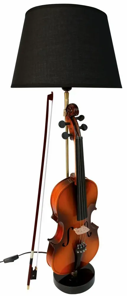 Lampes à poser - Lampe violon , base pierre, H.89 cm, 230V-E27-60W, livrée av AJ 2953 - TRADE WINDS