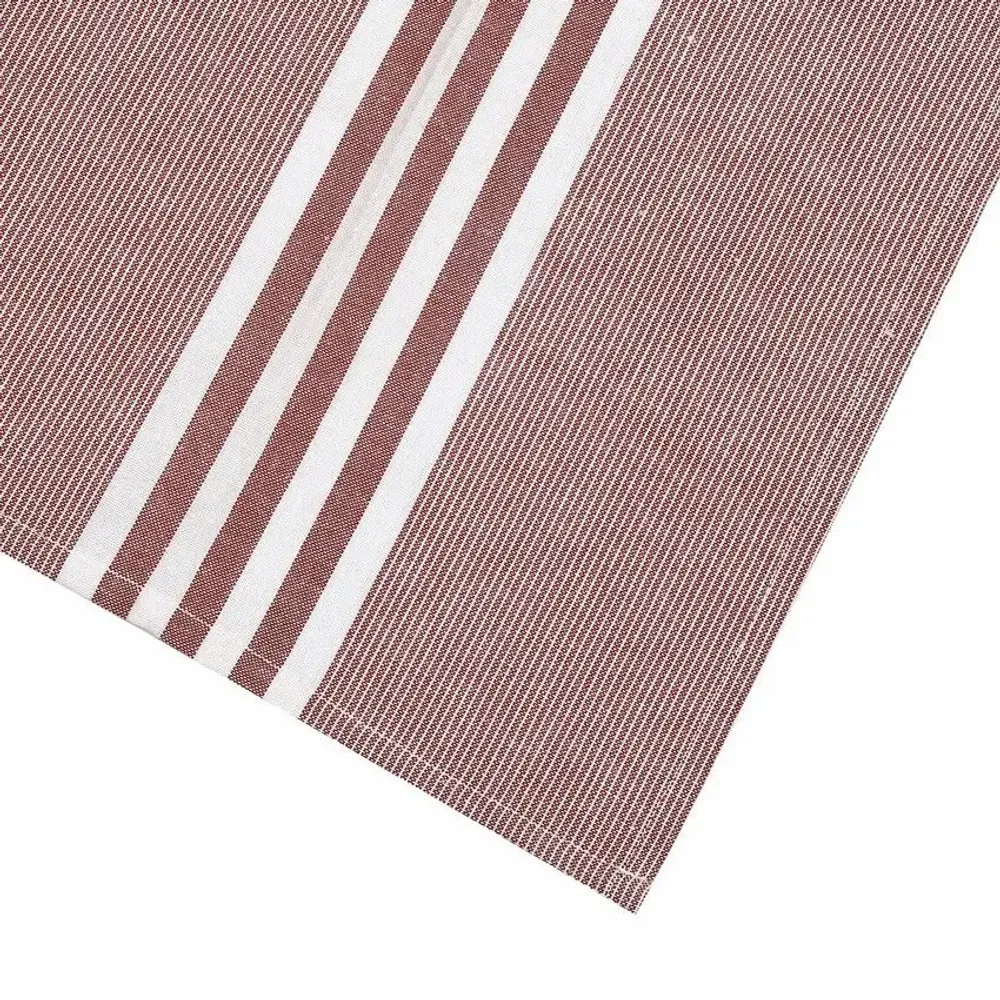 Tea towel - Torchon de cuisine recyclé Recycling , 4 motifs ,Rouille/Blanc 50x70cm - BY WILLE