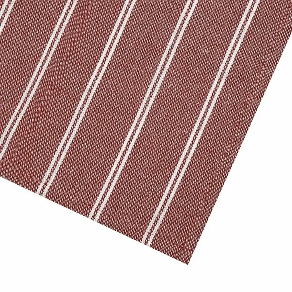 Tea towel - Torchon de cuisine recyclé Recycling , 4 motifs ,Rouille/Blanc 50x70cm - BY WILLE