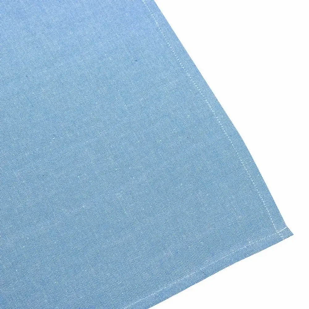 Tea towel - Torchon de cuisine recyclé Recycling , 4 motifs , Bleu C/Blanc 50x70cm - BY WILLE