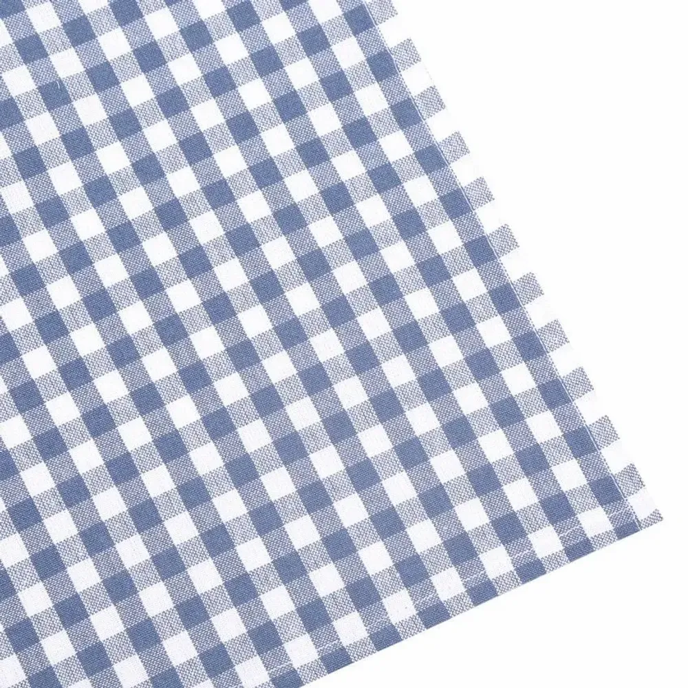 Tea towel - Torchon de cuisine recyclé Recycling , 4 motifs , Bleu G/Blanc 50x70cm - BY WILLE