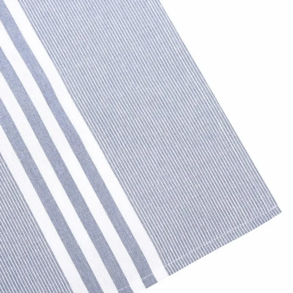Tea towel - Torchon de cuisine recyclé Recycling , 4 motifs , Bleu G/Blanc 50x70cm - BY WILLE