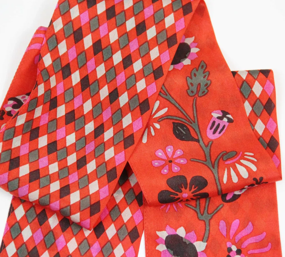 Foulards et écharpes - Foulard en Soie Les Bandeaux Slash Les Belles Vagabondes - LES BELLES VAGABONDES